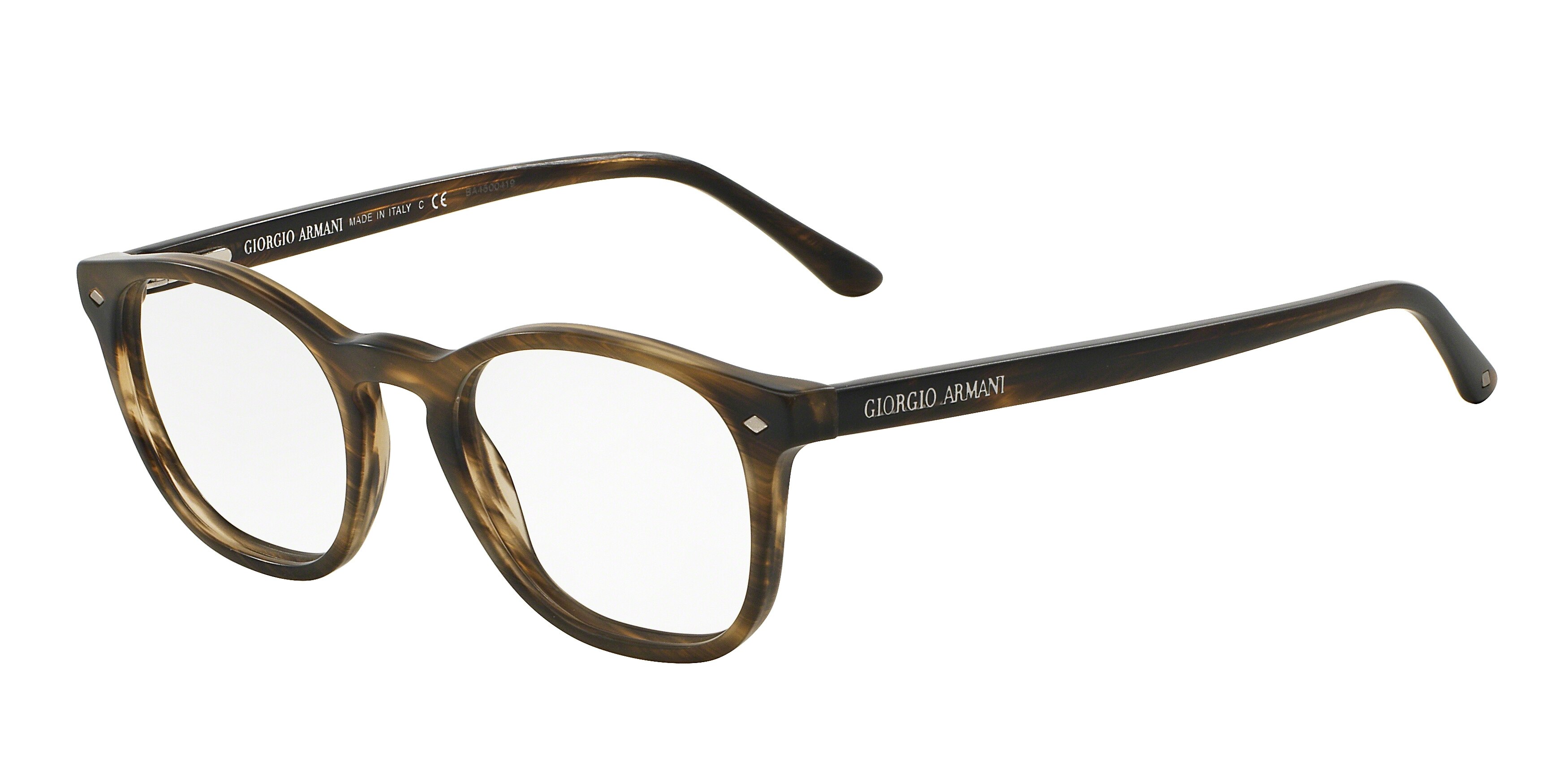 Giorgio Armani Herren AR7074 5405 Optische Fassungen Acetat Braun Transparent Pantos Normal-image